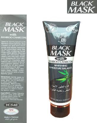 YC Black Mask With Bamboo Charcoal For Anti Ageing