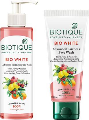 BIOTIQUE Bio White Advanced Fairness (Pack of 2) Face Wash