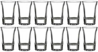 crescita (Pack of 12) Tequila and Vodka Shots, 45 ml - Pack of 12 Glass Set Shot Glass