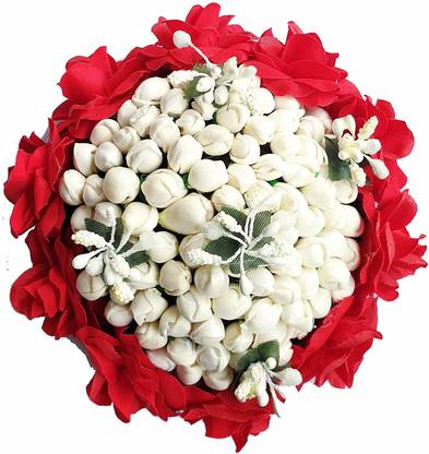 Foreign Holics Beautiful Bridal Red Flowers Hair Accessory Set