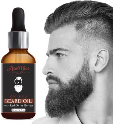 AroMine Premium 100% Natural Beard Growth Oil - (Powerful & Red Onion Extract ) Hair Oil (30 ml) - No SLS, No Paraben Hair Oil