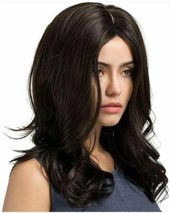 HEROSHIV INDIA Full Head  Wigs Women Black Hair Extension