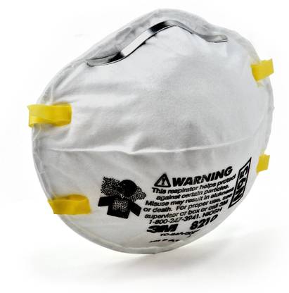 3M Particulate Respirator 8210, N95 Mask, NIOSH Approved