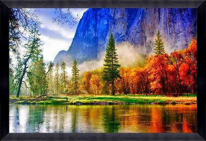 Catalogwala Natural Landscape Scenery Decorative Design Painting Photo Frame Digital Reprint 12 Inch X 18 Inch Painting Price In India Buy Catalogwala Natural Landscape Scenery Decorative Design Painting Photo Frame Digital
