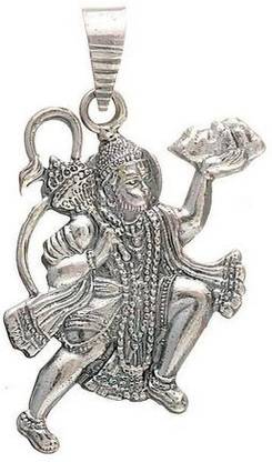 Raviour Lifestyle Hanuman ji silver pendant for gaining blessings of hanuman ji Silver Locket