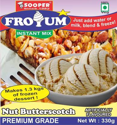SOOPER FROZEN YOGURT PREMIX NUT BUTTERSCOTCH 330g x 3 Packs 990 g