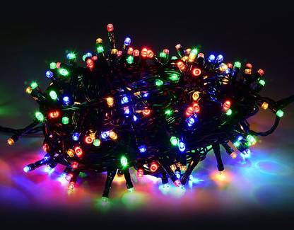 EmmEmm 120 LEDs 36.58 m Multicolor Flickering String Rice Lights