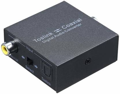 Etzin Digital 2-Way Audio Converter Optical SPDIF Toslink to Coaxial to Optical SPDIF Media Streaming Device