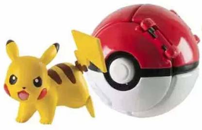 The Simplifiers Tomy Pokemon Throw 'N' Pop Great Ball Action Figures (Pikachu & Poke Ball)