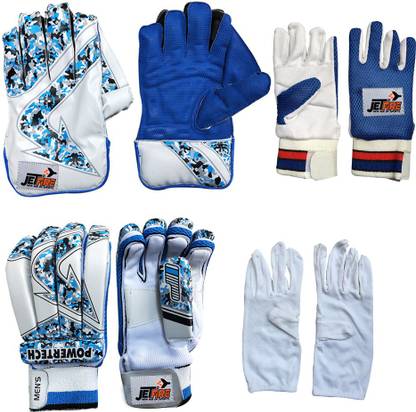 JetFire Wicket Keeping Gloves Batting Gloves With Inner Gloves Wicket Keeping Gloves