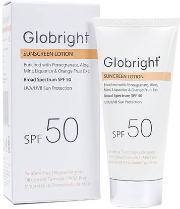 Globright Sunscreen - SPF 50 Sunscreen SPF-50 Lotion - 50 ml Pakc of 1