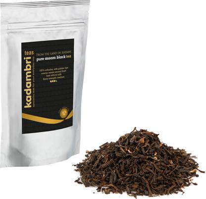 kadambri Pure Assam Loose Leaf Black Tea - Second Flush Orthodox Tea Black Tea Pouch