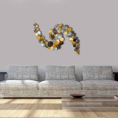 craftter Textured Finish Unique Design Large Metal Wall Art Sculpture Wall Decor
