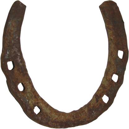 Himshikhar original Black Horse Shoe Ghode ki Naal Restrictive Of Evil Sight Iron Yantra