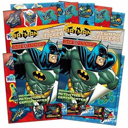 BATMAN Stickers Set Party Favors Over 204 Reward Stickers
