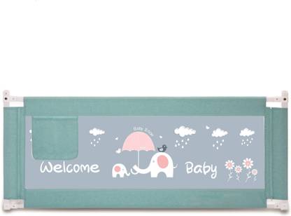 SYGA Blue Bed Rail Guard, Elephant Pattern Portable Safety Guardrail - 88cm (1.8m)
