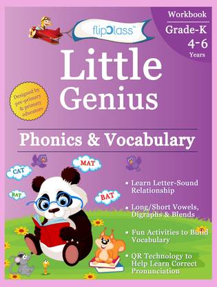 Phonics & Vocabulary : Kindergarten Workbook (Little Genius Series)