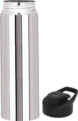 KUBER INDUSTRIES Stainless Steel Fridge Water Bottle with Flip Cap 1 Ltr (Silver) - CTKTC21037 1000 ml Bottle