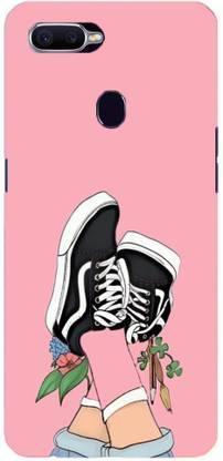 NDCOM Back Cover for Oppo A7 Girl Shoes Printed