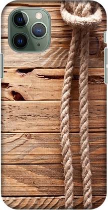 PNBEE Back Cover for Apple iPhone 11 Pro Max- Rope n Wood Print Mobile Case Cover