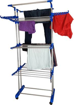 LAKSHAY Steel Floor Cloth Dryer Stand ghoolm0558D