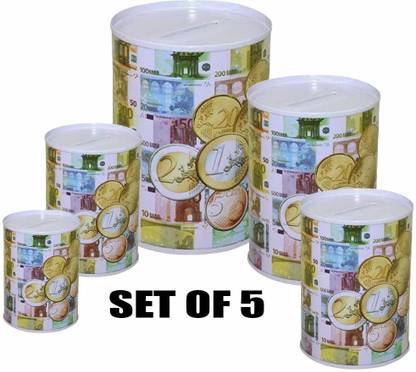 curve creation 5 Pcs Coin Bank