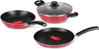 Pigeon Epicure Essentials Heavy Induction Bottom Non-Stick Coated Cookware Set
