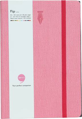 comma Flip - A5 Size - Notebook and Sketchbook with Elastic Band A5 Notebook Single Ruled 192 Pages