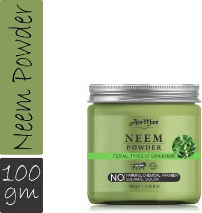 AroMine 100% Natural Neem Powder For, Skin & Pimples-