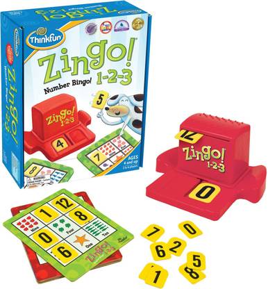 ThinkFun Zingo 1-2-3 Number Bingo Game for Age 4 and Up - Award Winner