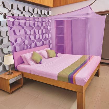 Flipkart SmartBuy HDPE - High Density Poly Ethylene Adults Washable Rectangle Double Bed Mosquito Net