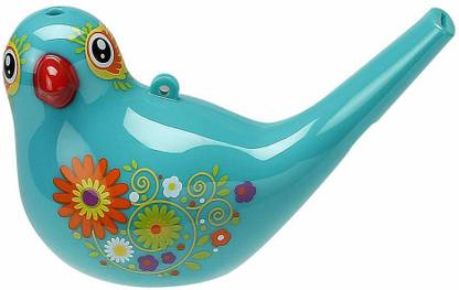 IndusBay Bird Whistle Musical Toy, Colorful Whistle Bird Flute Bath Toys, Birthday Gift (1 Pieces) Pealess Whistle