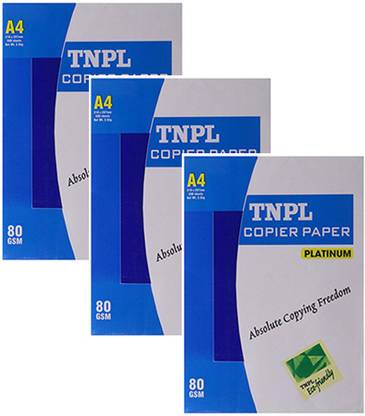 TNPL FIREST QUALITY UNRULED A4 80 gsm A4 paper