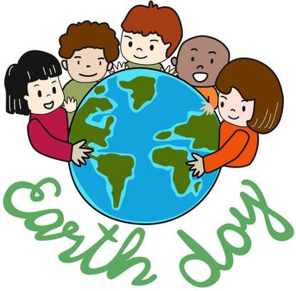 earth day with children sticker poster|save environment|NO plastic|save earth|size: Paper Print