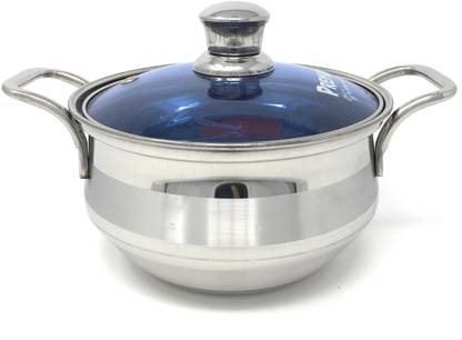 PREMIUM कांच लिड के साथ क्रिस्टल डिश 15Cm पॉट 0.15 L ढक्कन के साथ