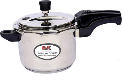 OK 3 L Outer Lid Induction Bottom Pressure Cooker