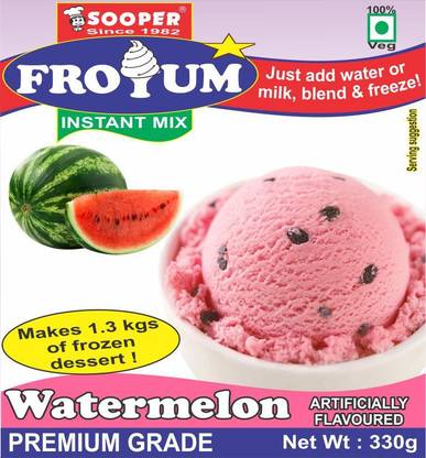 SOOPER FROZEN YOGURT PREMIX WATERMELON 330g x 3 Packs 990 g