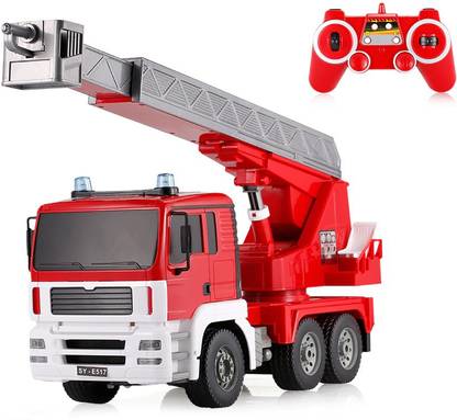 AS TOYS 1:20 Scale RC Fire Truck with Lights and Sound