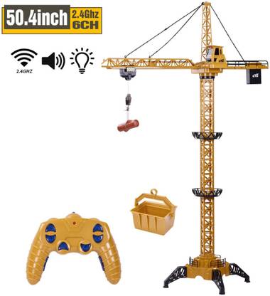 Wembley Toys 6 Channel RC Tower Crane, "4.3 Feet Tall" 680 Degree Rotation