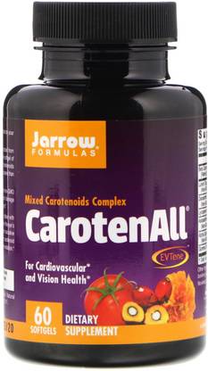 Jarrow Formulas CarotenALL, Mixed Carotenoids Complex, 60 Softgels
