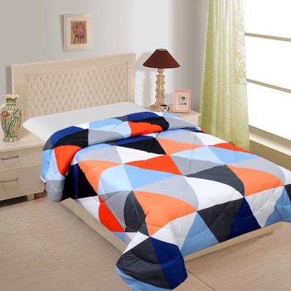 Home Elite Geometric Single Comforter for  Heavy Winter