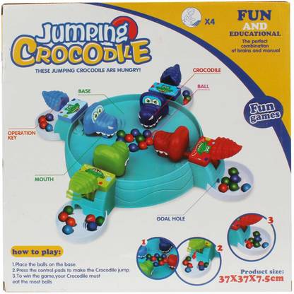 Kutuhal Jumping Crocodile Party & Fun Board Game