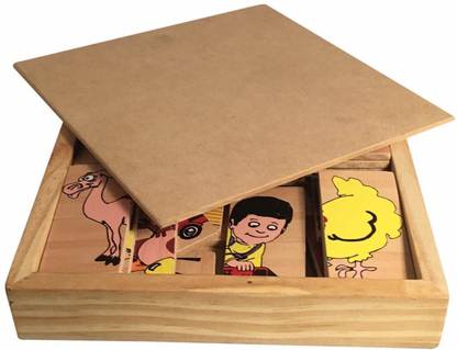 MOJOPANDA Match The Pair in Box 2 Pc Puzzle Educational Board Games