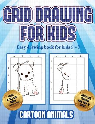 Easy drawing book for kids 5 - 7 (Learn to draw cartoon animals)