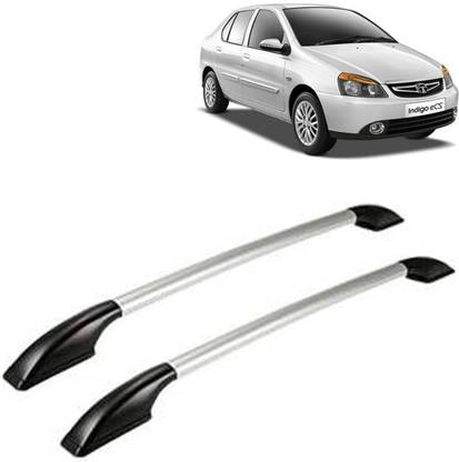 VOCADO Exclusive Car Stylish Drill free Roof Rails Black & Silver For Tata Indigo Cs Car Beading Roll For Bumper, Grill and Garnish Cover, Window