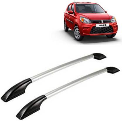 VOCADO Exclusive Car Stylish Drill free Roof Rails Black & Silver For Maruti Alto Car Beading Roll For Bumper, Grill and Garnish Cover, Window