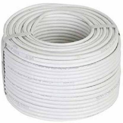 Electroline PVC, Aluminium 1 sq/mm White 100 m Wire