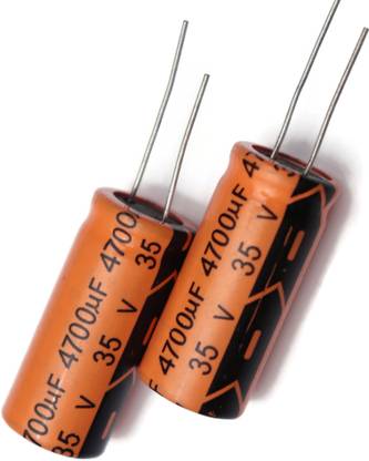 Electronic Spices Capacitor 4700uF 35V- Aluminum Electrolytic Capacitors - PACK OF 10 Electronic Components Electronic Hobby Kit