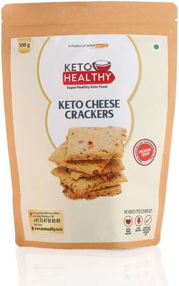 Super Healthy Keto High Protein Low Carbs Cheese Crackers