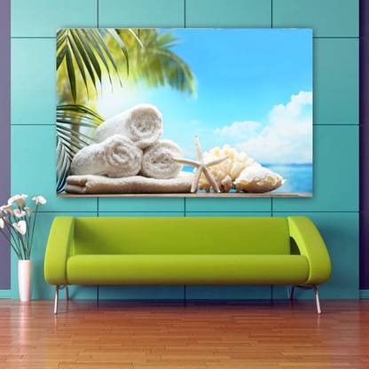 Summer Scenery Beach 3D Wallpaper HD Wallpaper No Framed 2ft X 4ft Canvas Art